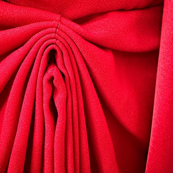 Tadashi Shoji Red One-Shoulder Gown - Picture 7 of 16